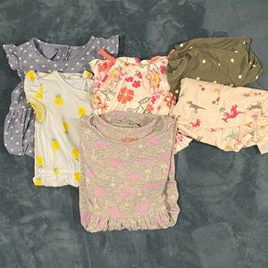 Lot of six EUC girls 4T dresses